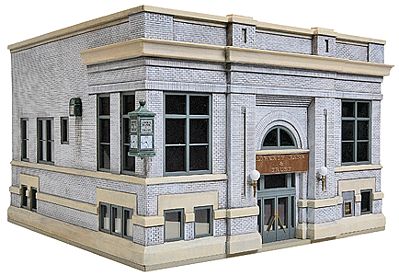 Walthers Liberty Bank & Trust - Kit HO Scale Model Railroad Building #3772