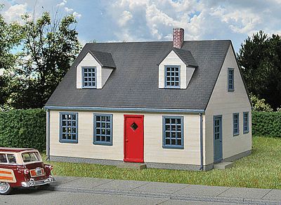 Walthers Cape Cod House - Kit HO Scale Model Railroad Building #3776