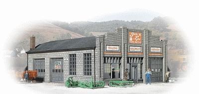 Walthers State Line Farm Supply - Kit- 3-1/4 x 4-1/4 x 1-7/8 N Scale Model Railroad Building #3808