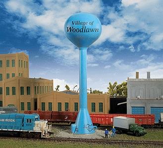 Walthers Modern Water Tower - Kit N Scale Model Railroad Building Accessory #3814