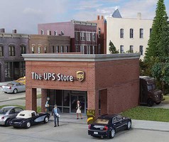 Walthers UPS(R) Store Kit HO Scale Model Railroad Building #4112