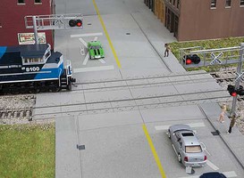 Walthers Modern Concrete Grade Crossing Kit