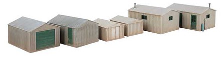 Walthers Metal Yard Shed Kit - Set of 2 each of 3 styles