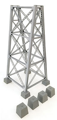 Walthers Steel Railroad Bridge Tower Kit HO Scale Model Railroad Trackside Accessory #4554