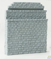 Walthers Double-Track Railroad Bridge Stone Abutment Resin Casting Approximate dimensions- 5 x 3/4 x 5-7/8'' 12.7 x 1.9 x 14.9cm