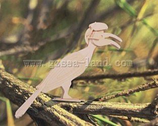 Wood-3D Hornbill Bird (7.5 Tall) Wooden 3D Jigsaw Puzzle #e34