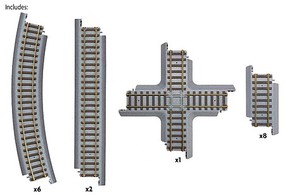 Walthers-Trainline Figure 8 Set Power-Loc Track (TM)