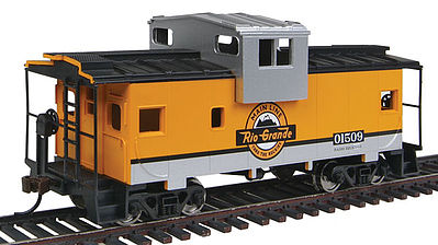 Walthers-Trainline Wide Vision Caboose Denver & Rio Grande Western Model Train Freight Car HO Scale #1529