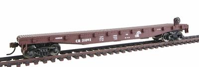 Walthers-Trainline 50 Flatcar Ready to Run Conrail Model Train Freight Car HO Scale #1602