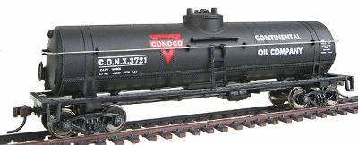 Walthers-Trainline 40 Tank Car Ready to Run Conoco CONX Model Train Freight Car HO Scale #1614