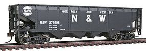 Walthers-Trainline 40' Offset Quad R2R Hopper Norfolk & Western Model Train Freight Car HO Scale #1655
