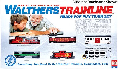 Walthers-Trainline Ready For Fun Train Set Canadian Pacific Model Train Set HO Scale #872