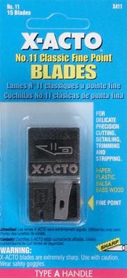 X-acto No.11 Classic Fine Point Blade Dispenser (15/Cd)