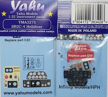 Yahu 1/32 YAHU Models SB2C-4 Helldiver Instrument Panel for Infinity