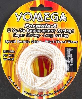 Yomega-Yo-Yo Formula-6 String Cotton/Polyester (5) Yo-Yo Toy #900