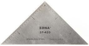 Zona 3 inch Triangle Ruler Precision Hobby and Model Measuring Tool #37-433