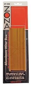 Zona Thin Slot Aluminum Miter Box (6.5) Hobby and Model Sawing Tool #37240