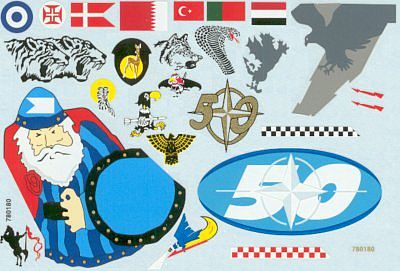 Zotz Vivacious Vipers #1 F16 in International Service Plastic Model Aircraft Decal 1/32 #32007