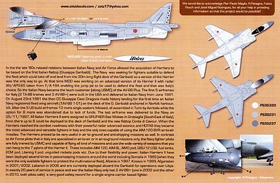 Zotz Harriers at Sea, World AV8B II Plus Plastic Model Aircraft Decal 1/32 Scale #32047