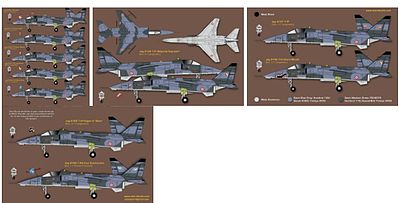 Zotz French Jaguar in Kosovo Plastic Model Aircraft Decal 1/48 Scale #48044