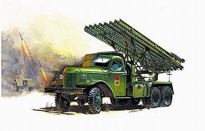 Zvezda WWII Soviet Rocket Launcher BM13 Katyusha Plastic Model Military Truck Kit 1/35 Scale #3521