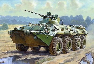 Zvezda Russian BTR80A Armored Vehicle Plastic Model Personnel Carrier Kit 1/35 Scale #3560
