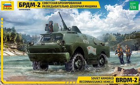 Zvezda Russian BRDM2 Armored Car Plastic Model Military Vehicle Kit 1/35 Scale #3638