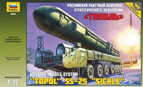 Zvezda Topol M Missile Launcher (New Tool) Plastic Model Military Truck Kit 1/72 Scale #5003