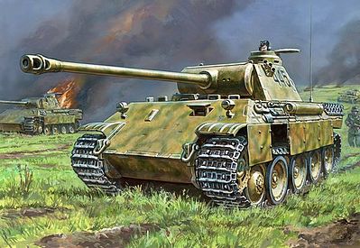 Zvezda Panzerkampfw.V Panther Aust.D Plastic Model Tank Kit 1/72 Scale #5010