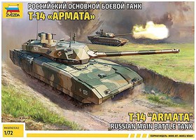 Zvezda Russian T14 Armata Main Battle Tank Plastic Model Military Vehicle Kit 1/72 Scale #5056