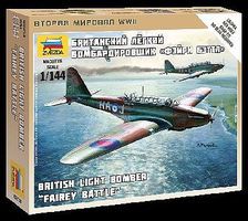 Zvezda British Light Bomber Fairey Battle 1/144 Scale Plastic Model Airplane #6218