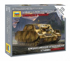 Zvezda Sturmpanzer IV Bummbar Tank Plastic Model Military Vehicle Kit 1/100 Scale #6244