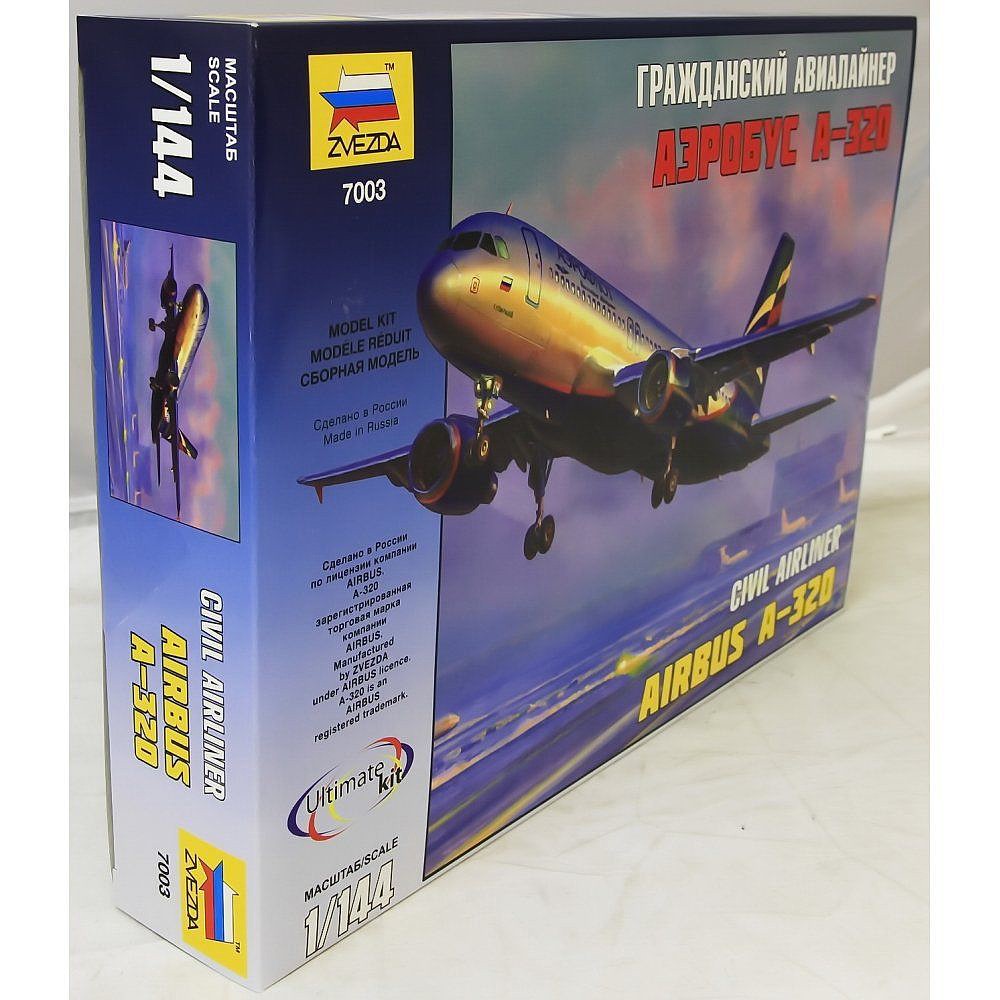 Airbus A-320 Civil Airliner 1:144 Plastic Model Kit 7003 ZVEZDA