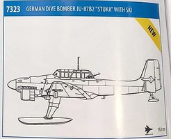 Zvezda German Ju87B2 Stuka Dive Bomber Plastic Model Airplane Kit 1/72 Scale #7323