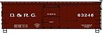 36' Double Sheathed Wood Boxcar D&RGW #63248