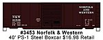 40' PS-1 Boxcar Norfolk & Western