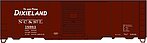 40' AAR Single Door Steel Boxcar Kit NC&StL #18963