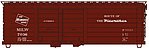 40' Rib-Side Double Door Boxcar Kit Milwaukee Road 7036