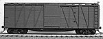 40' Wood 8-Panel Outside-Braced Boxcar Kit Undecorated