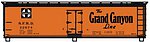 40' Wood Reefer kit Santa Fe Grand Canyon Line #22674