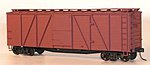 40' Single-Sheathed 6-Panel Wood Boxcar Kit Undecorated