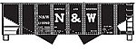USRA 55-Ton 2-Bay Open Hopper Kit Norfolk & Western