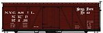36' Fowler Wood Boxcar Kit Nickel Plate Road #97236