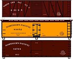40' Wood Boxcar & Reefer kits Northern Pacific 3 pack