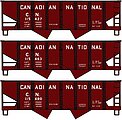 Twin Hopper kits Canadian National 3 pack