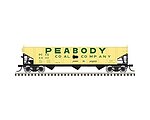 70 Ton 9 panel Hopper car Peabody #6902