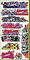 HO Scale Railroad Graffiti Decal Set – 1:87 Scale, Clear Waterslide, Matte Finish, Circus City Decals USA