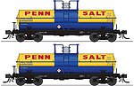 6,000 gallon Tank Car Penn Salt 2 pack
