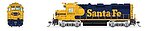 EMD GP35 ATSF #2824 Blue Warbonnet DCC