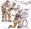 1/72 CMK US Army machanics WW II (3 fig.) Resin Figure Model Kit
